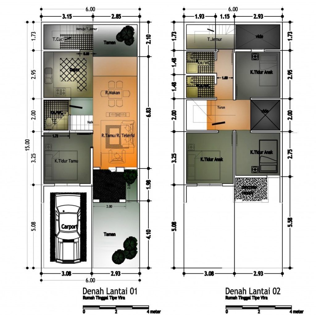 70 Trendy Desain Rumah Minimalis Ukuran 6x10 Meter Terlengkap