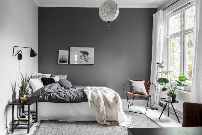 72 Ide Cantik Dekorasi Kamar Tidur Warna Hitam Paling ...