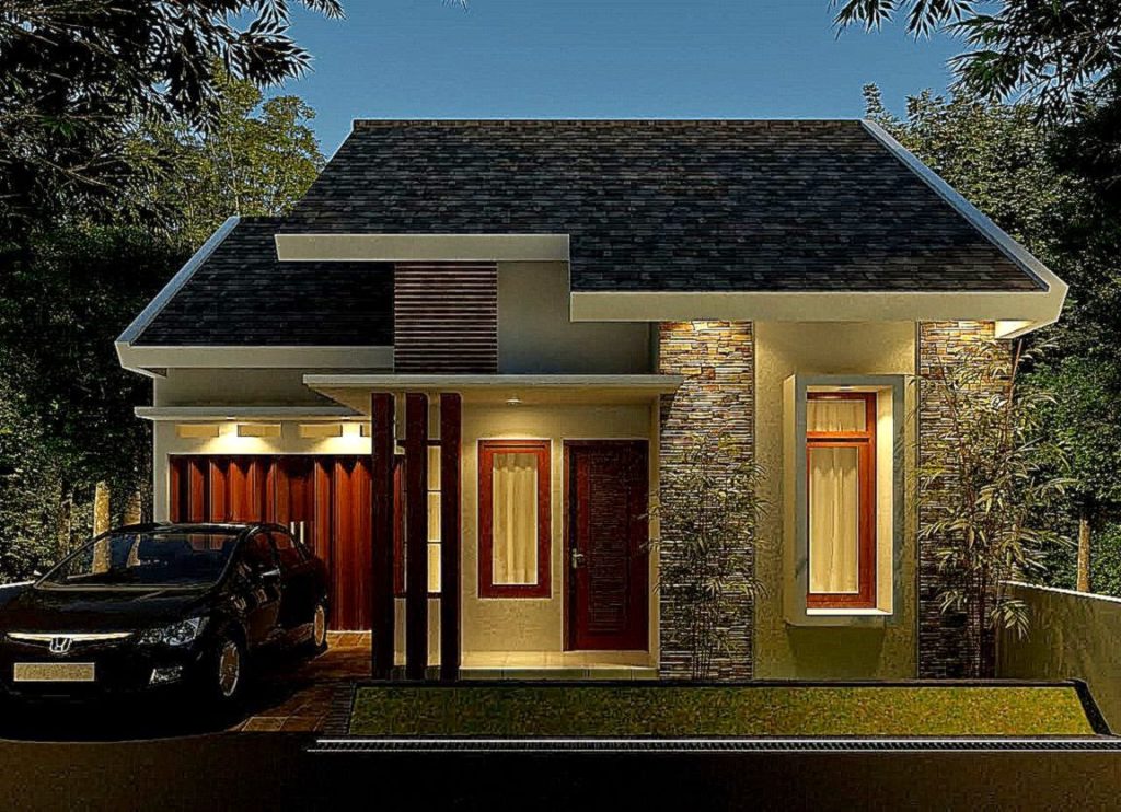 73 Gambar Desain Teras Rumah Minimalis Batu Alam Paling Populer di