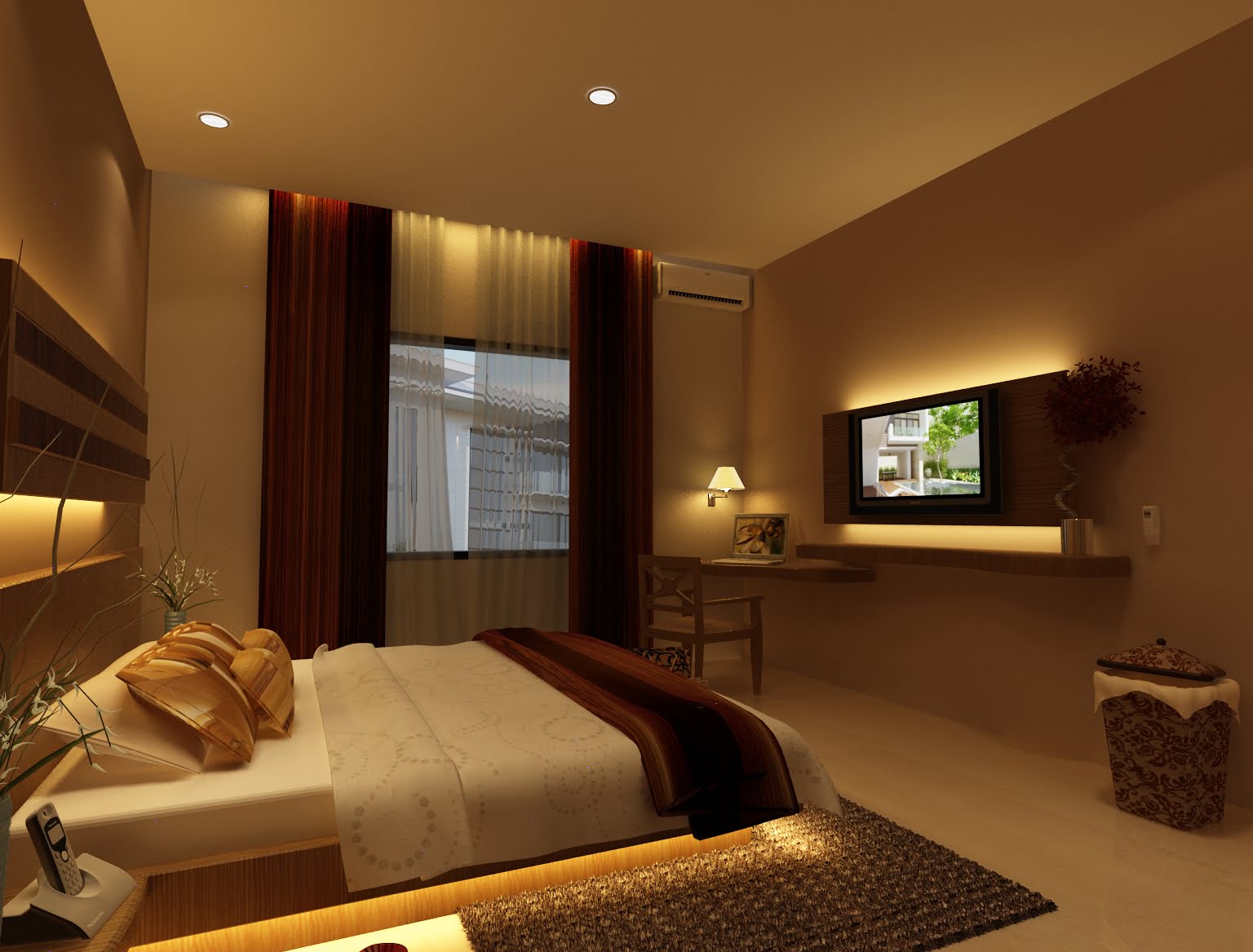 74 Ide Cantik Desain Kamar Minimalis Seperti Hotel Istimewa Banget