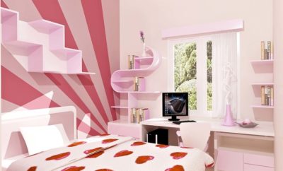 75 Gambar Desain Dinding Kamar Tidur Anak Perempuan Trend Masa Kini