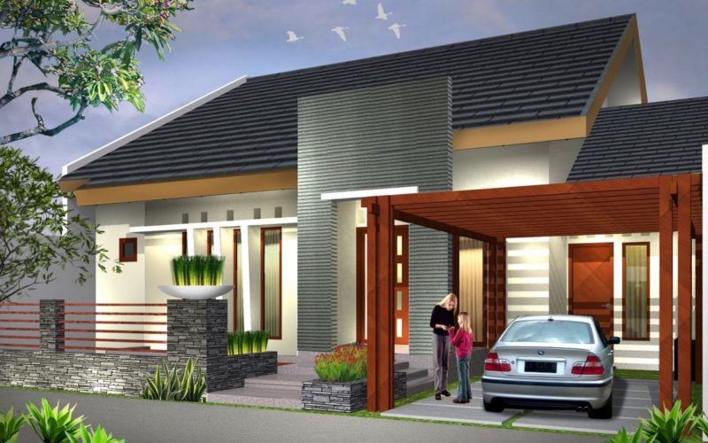 85 New Desain Teras Rumah Atap Miring Kreatif Deh