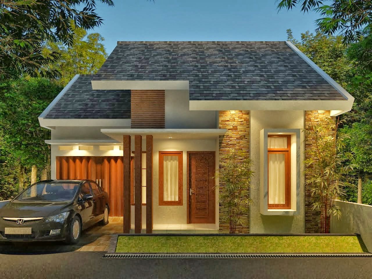 86 Ide Cantik Desain Teras Rumah Panjang Trend Masa Kini