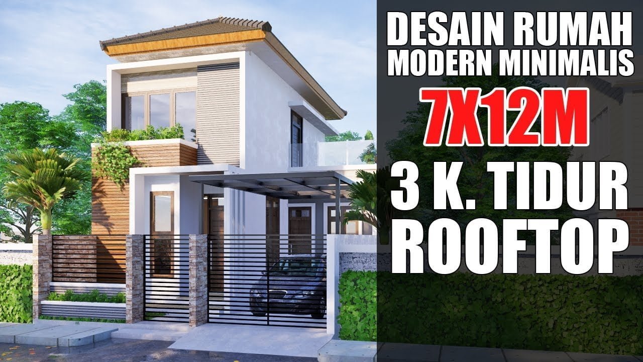 87 Trendy Desain Rumah Minimalis Dengan Rooftop Istimewa Banget