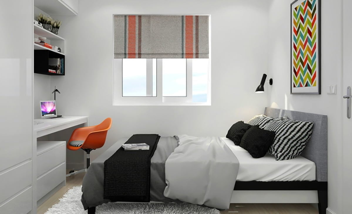 95 Trendy Desain Kamar Tidur Dengan Ruangan Sempit Paling Populer di Dunia
