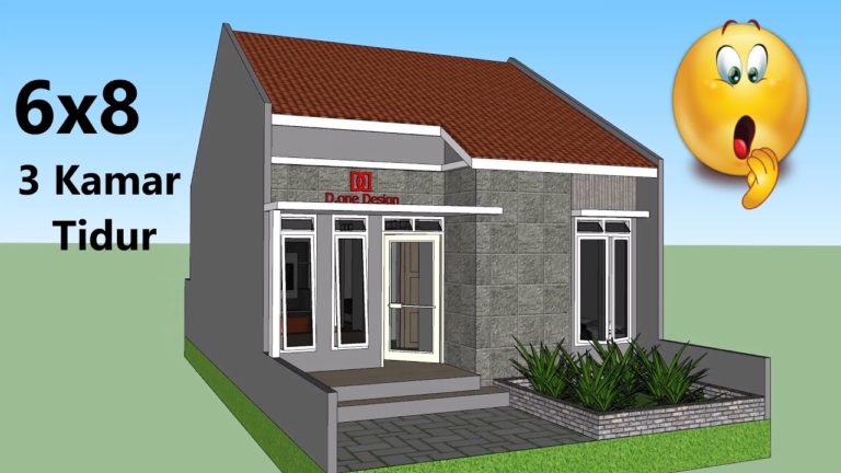 Desain Rumah Minimalis 6x8 Meter