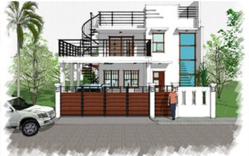 15 Ide Desain Rumah Minimalis 2 Lantai Rooftop Sedang Digemari