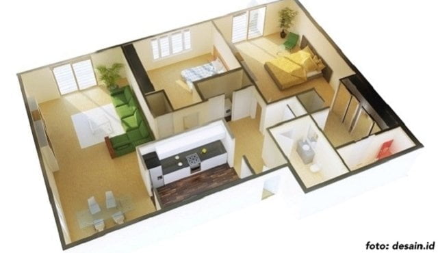 15 Inspirasi Desain Rumah Minimalis 6x9 Sedang Digemari