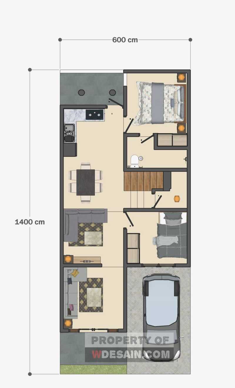 16 Foto Desain Rumah Minimalis 6x14 Paling Populer