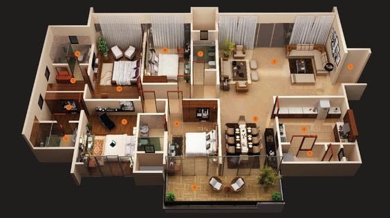 17 Foto Desain Rumah Minimalis 4 Kamar Tidur Paling Diminati