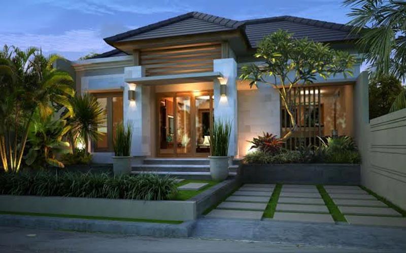 19 Foto Desain Rumah Minimalis Bali Terbaru Murah untuk Dibangun