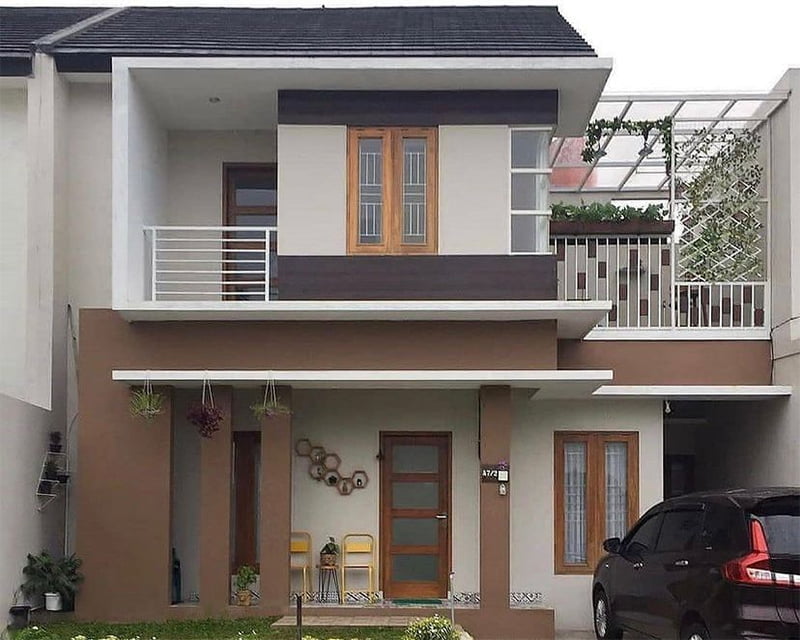 20 Foto Desain Rumah Minimalis 2 Lantai Sederhana Di Kampung Paling Diminati