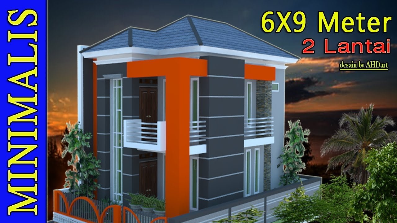 22 Foto Desain Rumah Minimalis 2 Lantai Ukuran 6x9 M Sedang Digemari