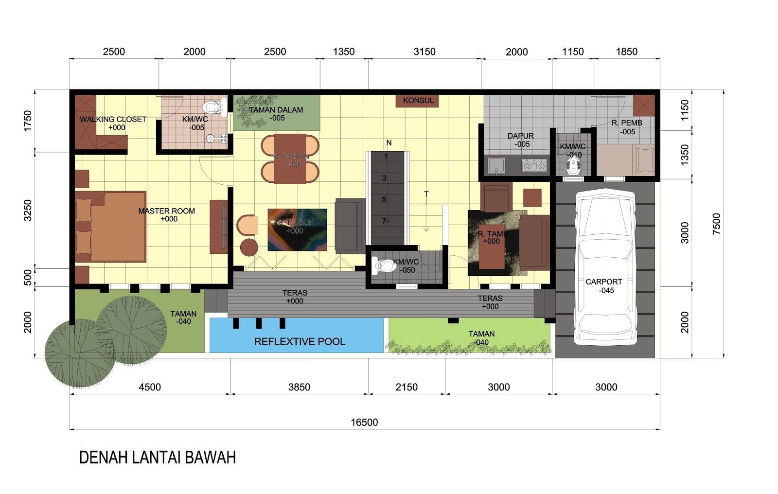 23 Contoh Desain Rumah Minimalis Memanjang Ke Samping Sedang Digemari