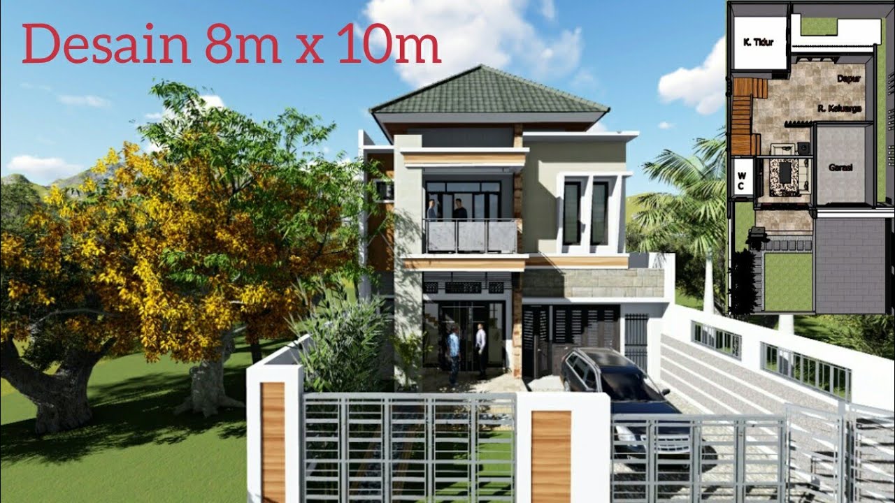 23 Ide Desain Rumah Minimalis Modern 2 Lantai Ukuran 8x10 Sedang Digemari