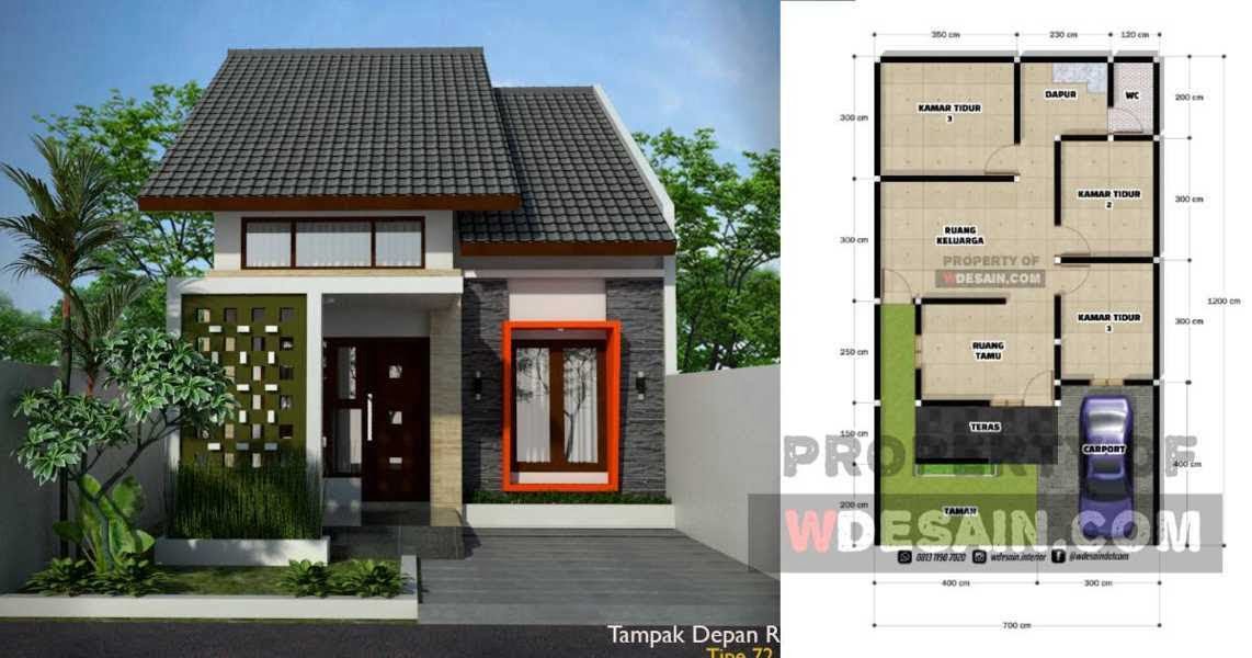 25 Foto Desain Rumah Minimalis Modern Ukuran 7x12 Murah untuk Dibangun