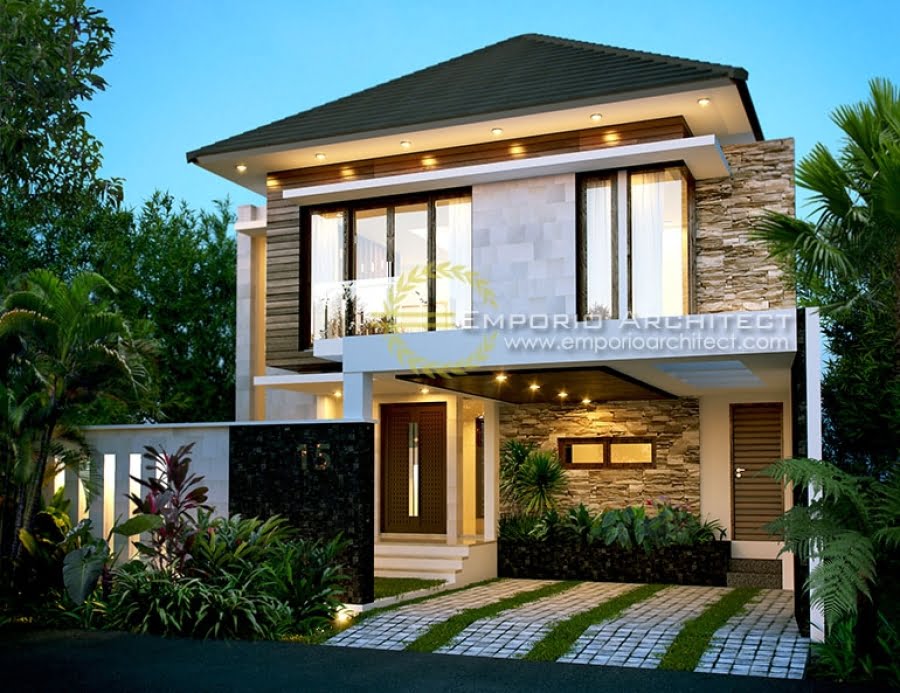25 Kumpulan Desain Rumah Minimalis Tropis 2 Lantai Murah untuk Dibangun