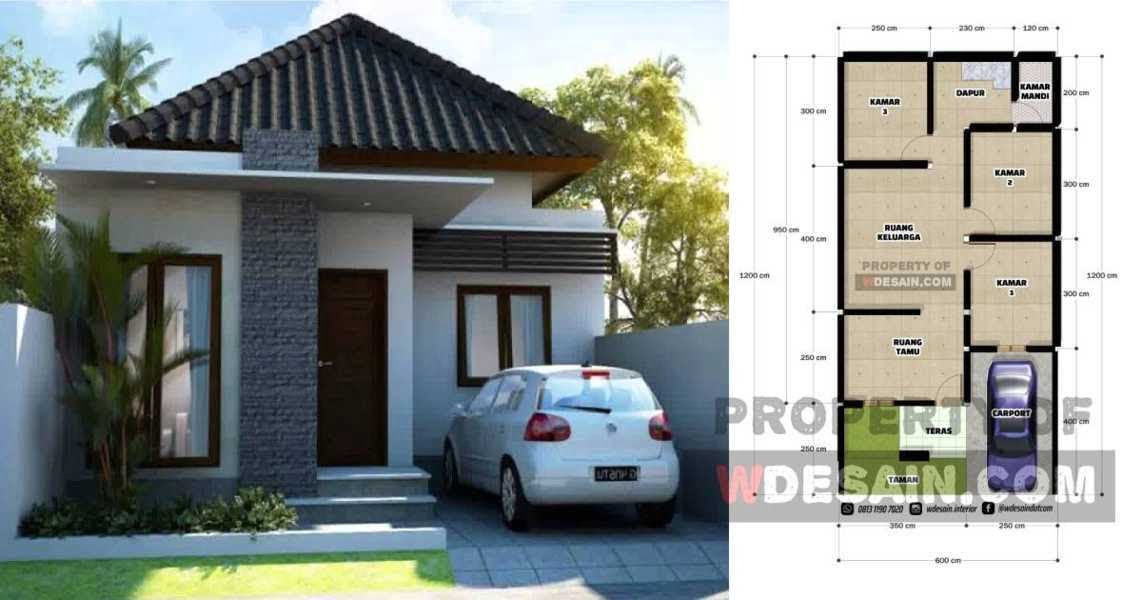26 Contoh Desain Rumah Minimalis 6x12 Tampak Depan Paling Populer