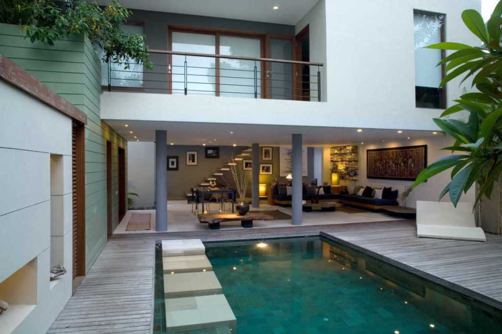 29 Contoh Desain Rumah Minimalis Modern 2 Lantai Ada Kolam Renang Paling Diminati