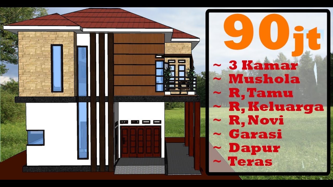 29 Kumpulan Desain Rumah Minimalis 2 Lantai Ukuran 8x6 Paling Diminati