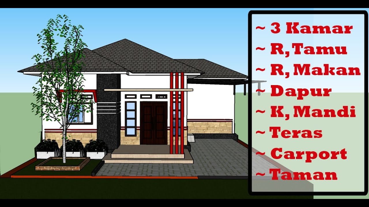 31 Kumpulan Desain Rumah Minimalis Sederhana 9x10 M 3 Kamar Terbaru Paling Populer