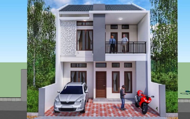 32 Ide Desain Rumah Minimalis 2 Lantai 6x12 3d Murah untuk Dibangun