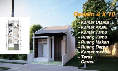 33 Kumpulan Desain Rumah Minimalis 4x10 Paling Populer