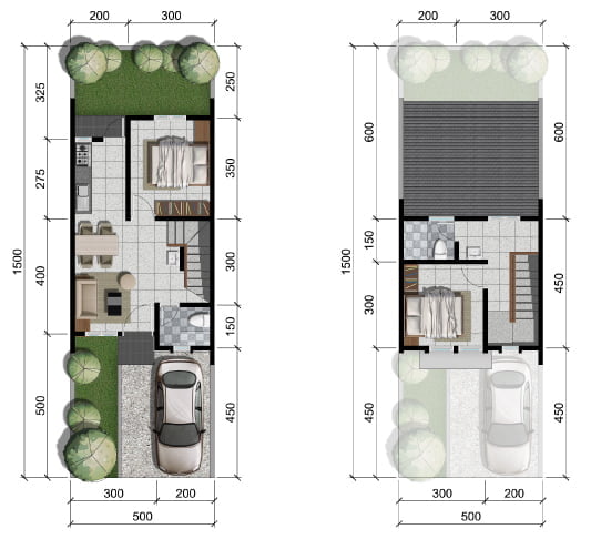 34 Contoh Desain Rumah Minimalis Ukuran 5x15 1 Lantai Murah untuk Dibangun