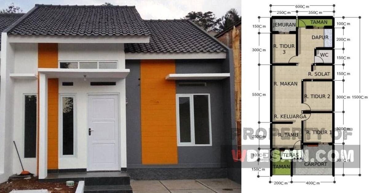 36 Contoh Desain Rumah Minimalis Lebar 6 Meter Paling Diminati