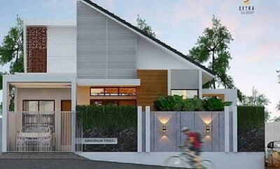 36 Ide Desain Rumah Minimalis Atap Miring Sebelah Paling Diminati