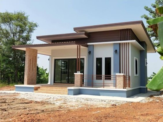 38 Gambar Desain Rumah Minimalis Atap Miring Sebelah Paling Populer