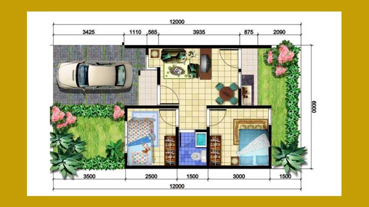 38 Inspirasi Desain Rumah Minimalis 6x12 Dan Biayanya Murah untuk Dibangun