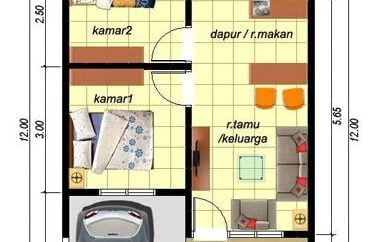 39 Foto Desain Rumah Minimalis Modern 6x12 Konsep Open Space Sedang Digemari