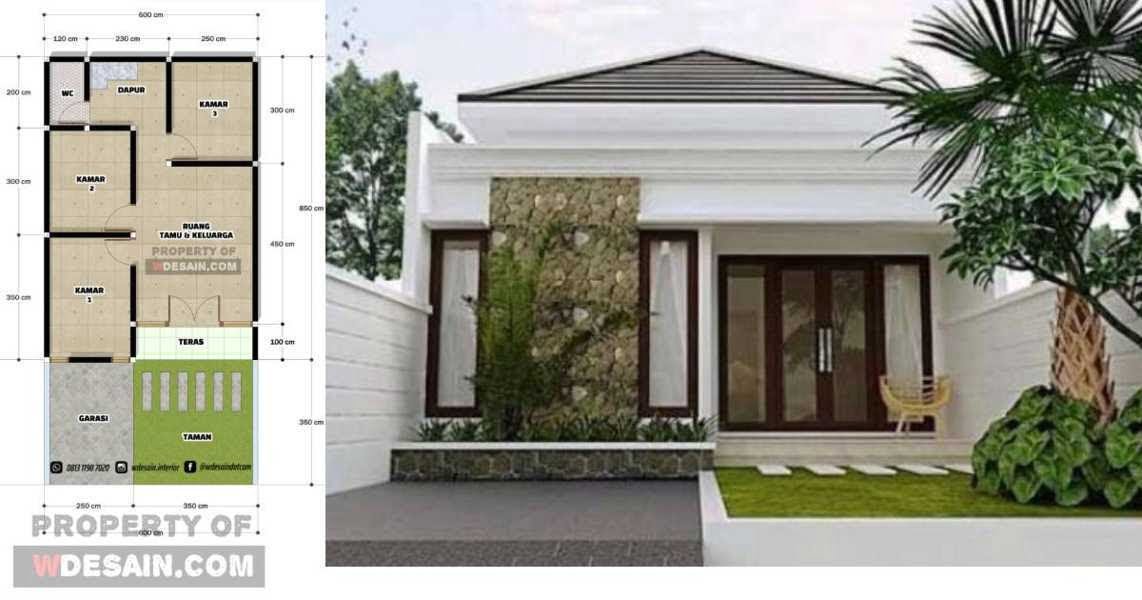 40 Foto Desain Rumah Minimalis Modern 6x12 Murah untuk Dibangun