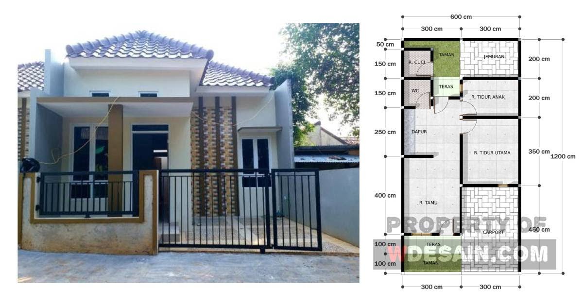 43 Contoh Desain Rumah Minimalis Uk 6x12 Murah untuk Dibangun