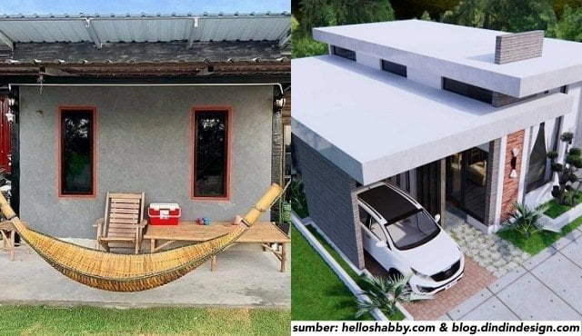43 Ide Desain Rumah Minimalis Atap Asbes Murah untuk Dibangun