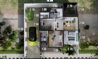 44 Ide Desain Rumah Minimalis 2 Lantai 10x10 Paling Diminati