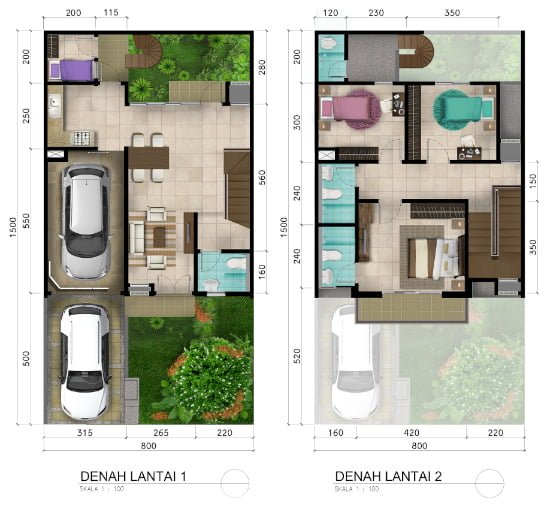 47 Foto Contoh Desain Rumah Minimalis 2 Lantai Ukuran 8x15 Sedang Digemari