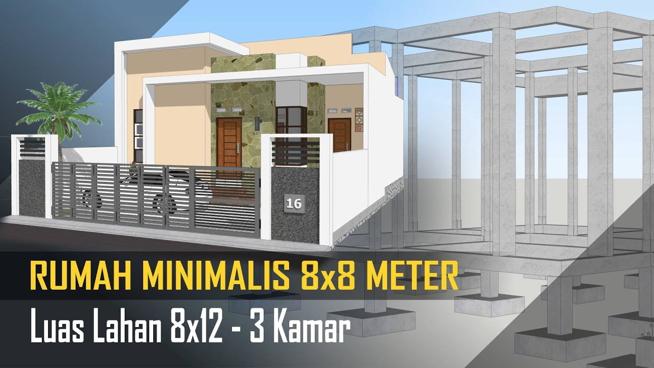 47 Inspirasi Desain Rumah Minimalis 8x8 Paling Populer