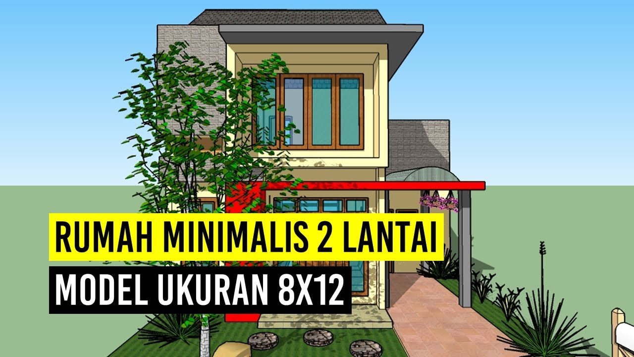 49 Gambar Desain Rumah Minimalis 2 Lantai Ukuran 8x12 Murah untuk Dibangun