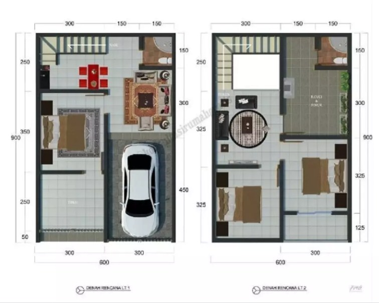 49 Gambar Desain Rumah Minimalis 6x6 2 Lantai Murah untuk Dibangun