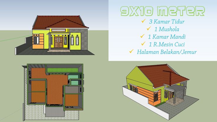 49 Ide Desain Rumah Minimalis Sederhana 9x10 M 3 Kamar Terbaru Sedang Digemari