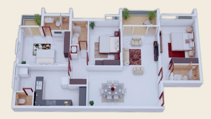 50 Contoh Desain Rumah Minimalis 3 Kamar Memanjang Lagi Viral