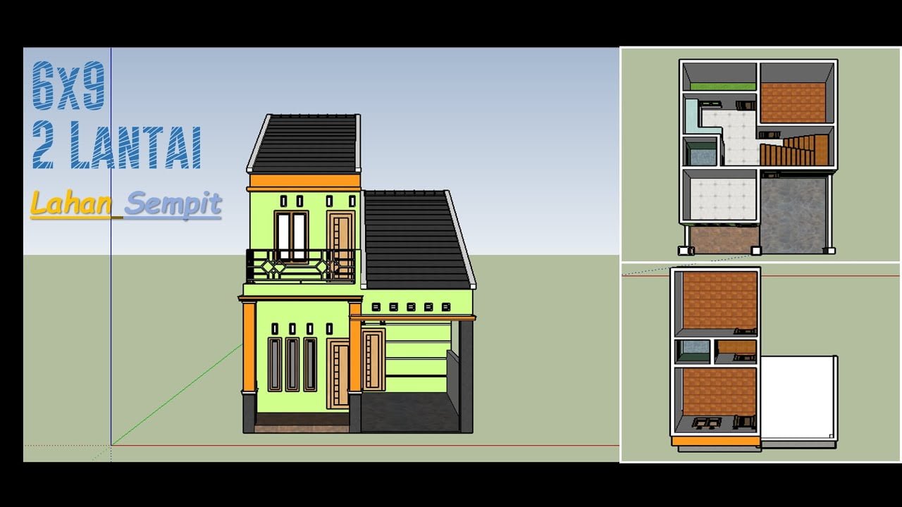 50 Inspirasi Desain Rumah Minimalis 2 Lantai Setengah Sedang Digemari