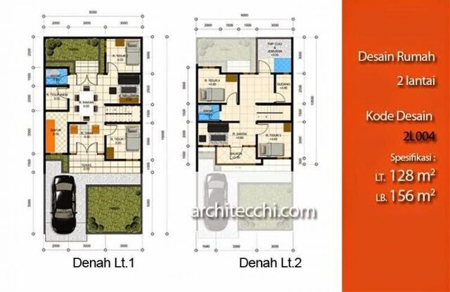 51 Foto Desain Rumah Minimalis 2 Lantai 4 Kamar Murah untuk Dibangun