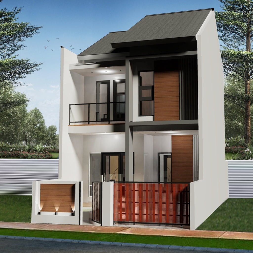 51 Foto Desain Rumah Minimalis 2 Lantai 6x12 Tren Terbaru