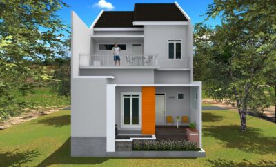 51 Gambar Desain Rumah Minimalis 2 Lantai Sederhana Di Kampung Tren Terbaru