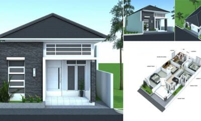 53 Ide Desain Rumah Minimalis Modern Ukuran 7x12 Paling Diminati