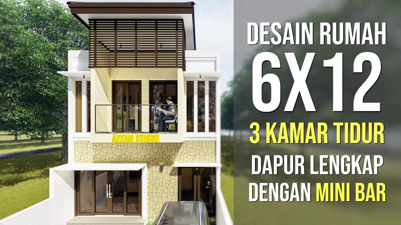 55 Kumpulan Desain Rumah Minimalis 2 Lantai 6x12 Dan Biayanya Murah untuk Dibangun