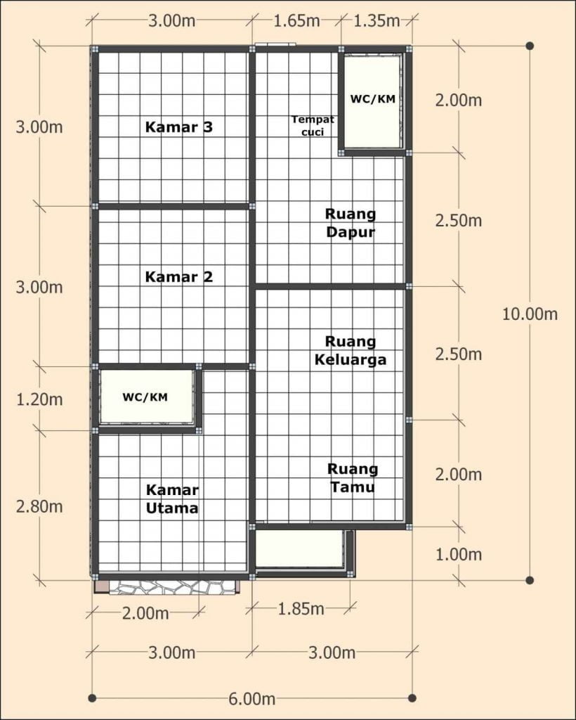 56 Ide Desain Rumah Minimalis 9x6 Paling Populer